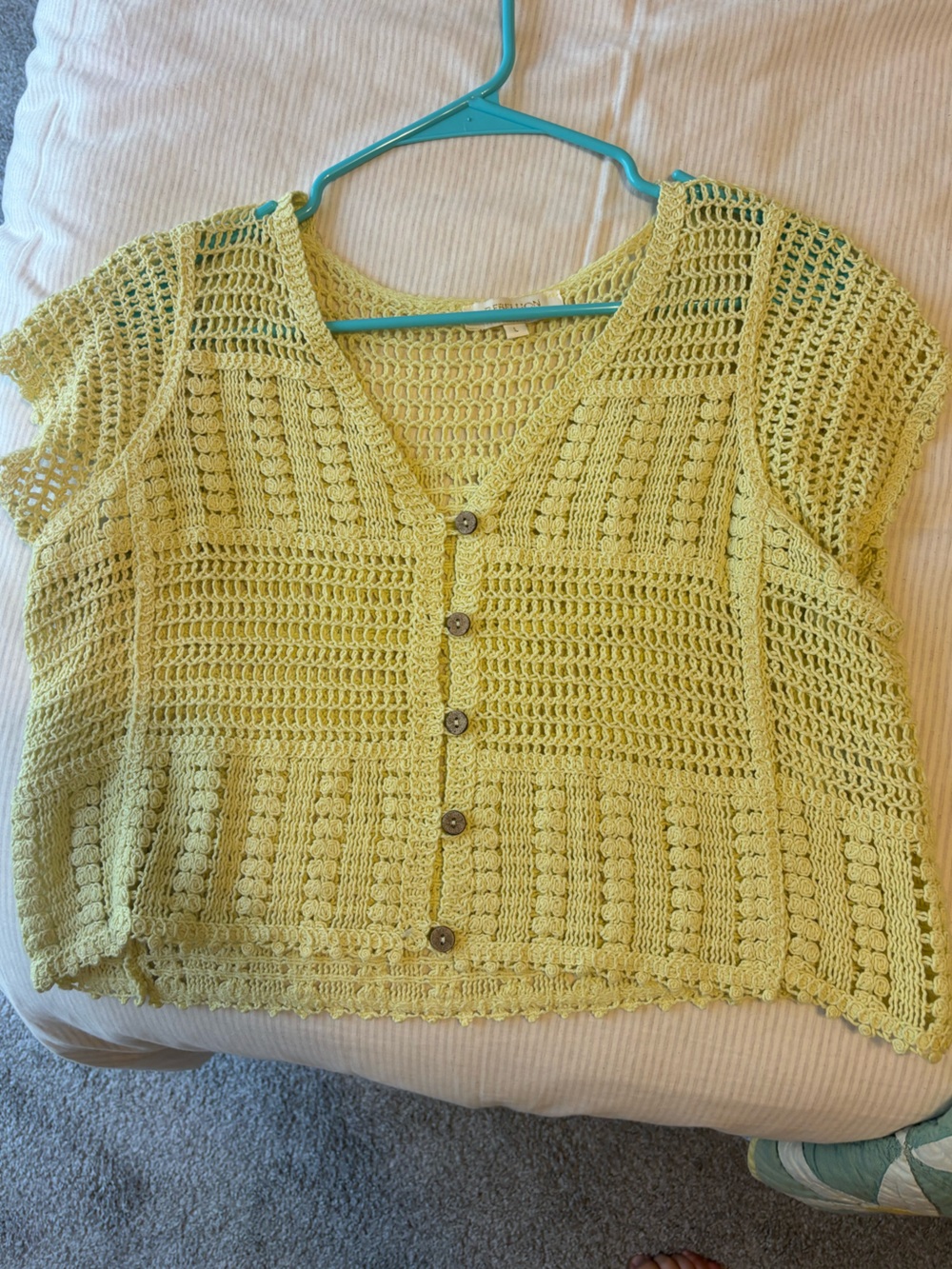 Crochet Button Front Top